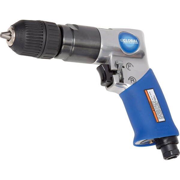 3/8in Reversible Pistol Grip Drill W/Cushion Grip & Keyless Chuck, 2,000 RPM